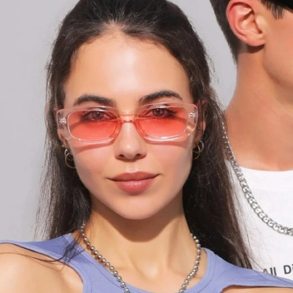 Nordstrom Rectangular Hot Pink Sunglasses OS